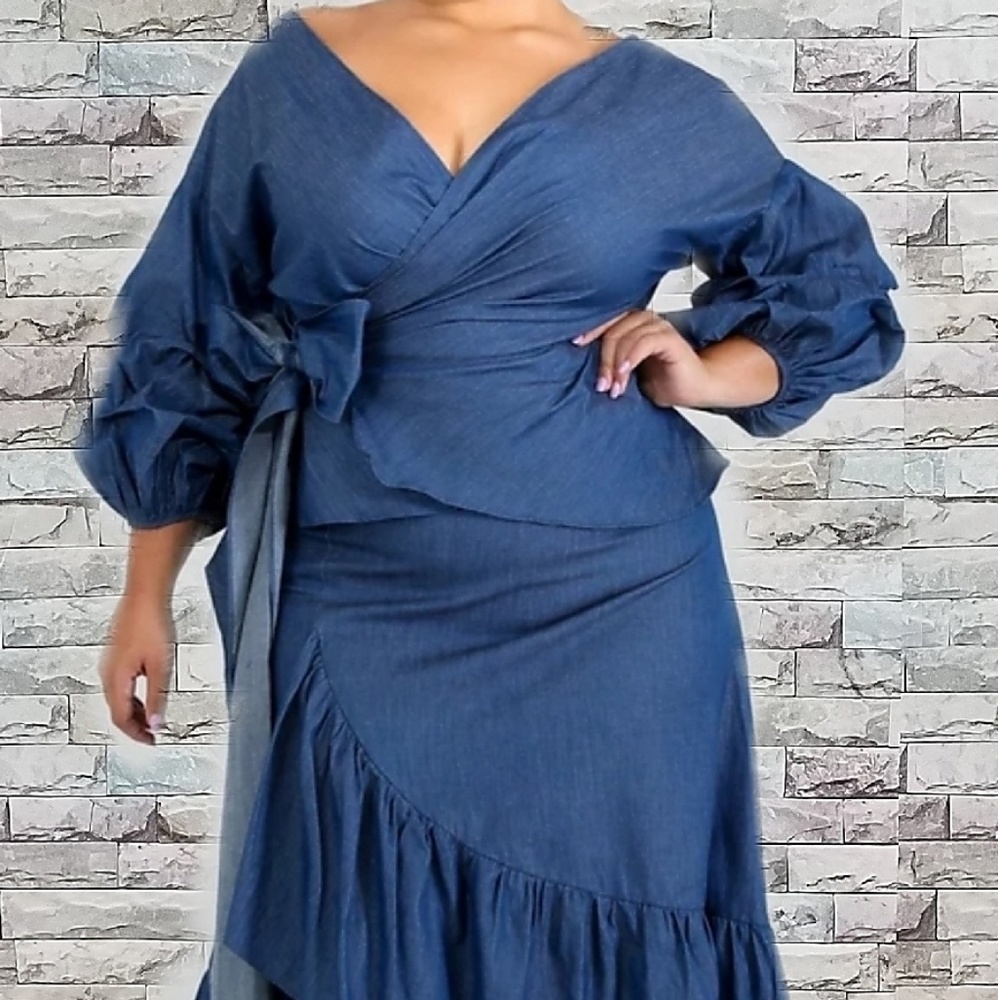 Plus Size Skirt Set